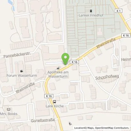 Standortübersicht der Tankstelle Bozena Scheffer in 40668 Meerbusch