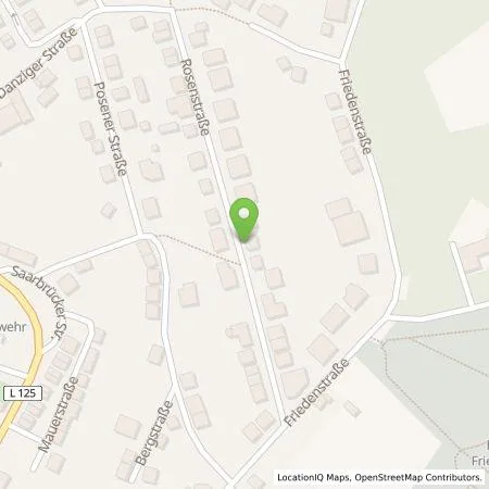 Standortübersicht der Tankstelle IB Theis & Frank in 66299 Friedrichsthal