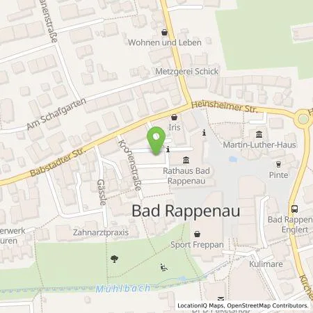 Standortübersicht der Tankstelle Stadt Bad Rappenau in 74906 Bad Rappenau