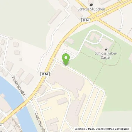 Standortübersicht der Tankstelle A.W. Faber-Castell Vertrieb GmbH in 90547 Stein