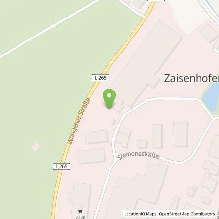 Standortübersicht der Tankstelle Elektro Keßler GmbH in 88353 Kissleg