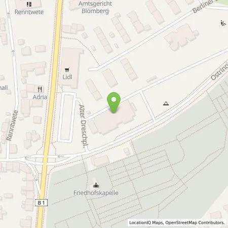 Standortübersicht der Tankstelle Blomberger Versorgungsbetriebe GmbH in 32825 Blomberg