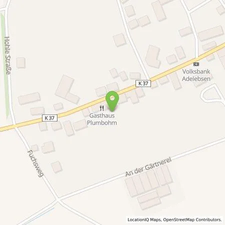 Standortübersicht der Tankstelle Plumbohm gasthaus & catering in 37139 Barterode