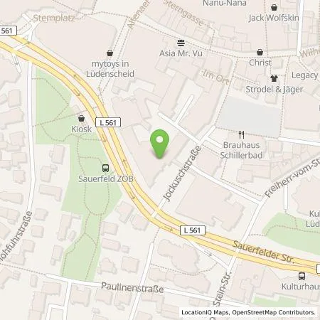 Standortübersicht der Tankstelle Sparkasse Lüdenscheid AdöR in 58511 Lüdenscheid