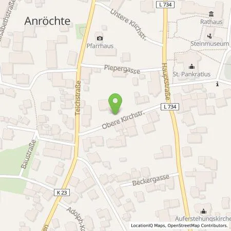 Standortübersicht der Tankstelle Volksbank Anröchte eG in 59609 Anröchte