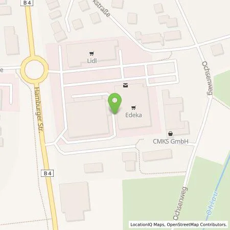 Standortübersicht der Tankstelle EDEKA Dirk Möller e. K. in 24576 Bad Bramstedt