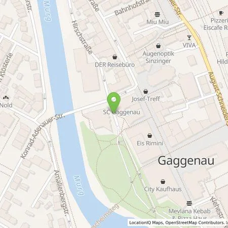 Standortübersicht der Tankstelle Stadtwerke Gaggenau, Eigenbetrieb in 76571 Gaggenau
