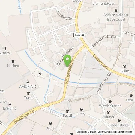 Standortübersicht der Tankstelle Metzingen connect GmbH in 72555 Metzingen