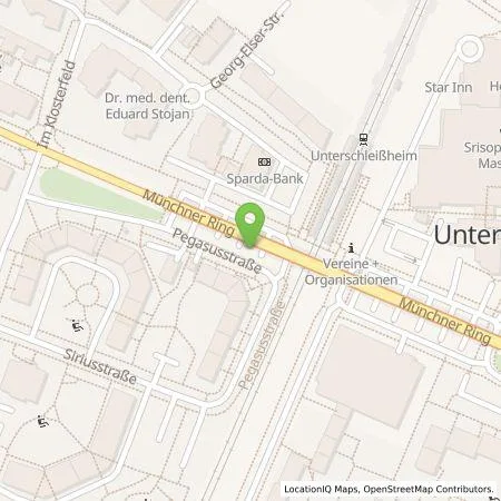 Standortübersicht der Tankstelle Gemeinde Unterschleißheim in 85716 Unterschleißheim