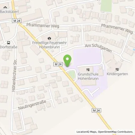 Standortübersicht der Tankstelle Gemeinde Hohenbrunn in 85662 Hohenbrunn