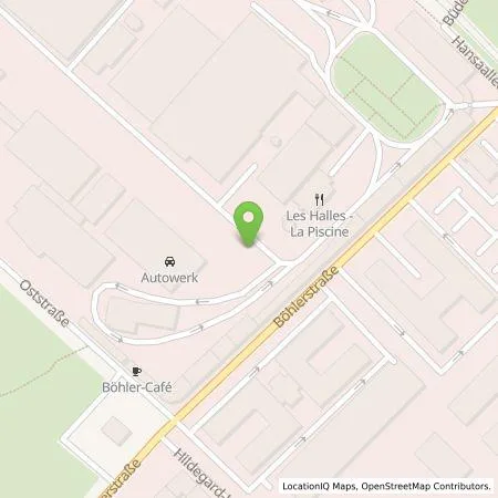 Standortübersicht der Tankstelle Areal Böhler Betriebs GmbH in 40549 Düsseldorf