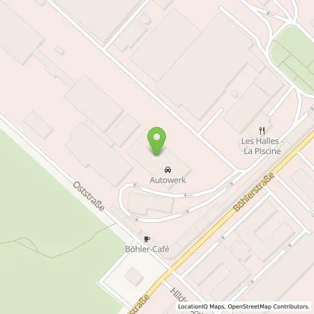 Standortübersicht der Tankstelle Areal Böhler Betriebs GmbH in 40549 Düsseldorf