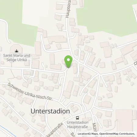 Standortübersicht der Tankstelle Gemeinde Unterstadion in 89619 Unterstadion