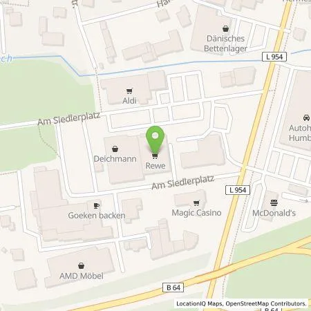 Standortübersicht der Tankstelle Stadtwerke Bad Driburg GmbH in 33014 Bad Driburg