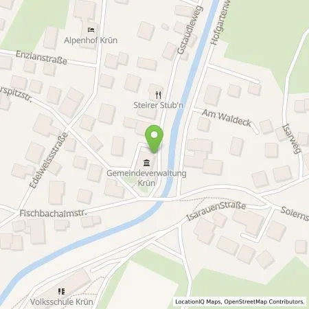 Standortübersicht der Tankstelle Gemeinde Krün in 92494 Krün