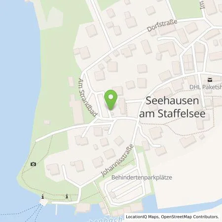 Standortübersicht der Tankstelle Gemeindewerke Murnau in 82418 Seehausen a. Staffelsee