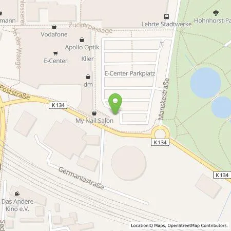 Standortübersicht der Tankstelle Parkhausgesellschaft Lehrte mbH in 31275 Lehrte