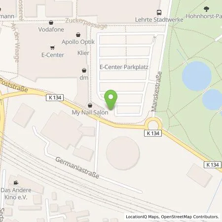 Standortübersicht der Tankstelle Parkhausgesellschaft Lehrte mbH in 31275 Lehrte