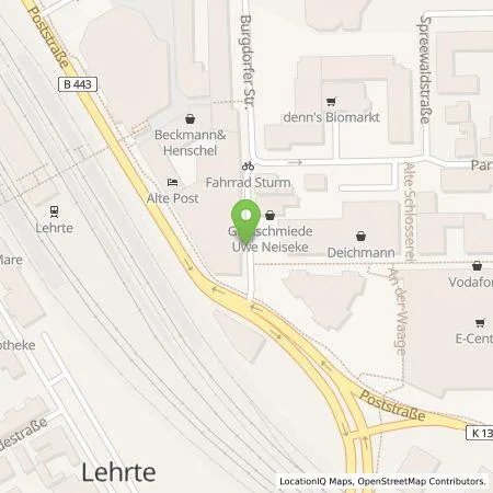 Standortübersicht der Tankstelle Parkhausgesellschaft Lehrte mbH in 31275 Lehrte