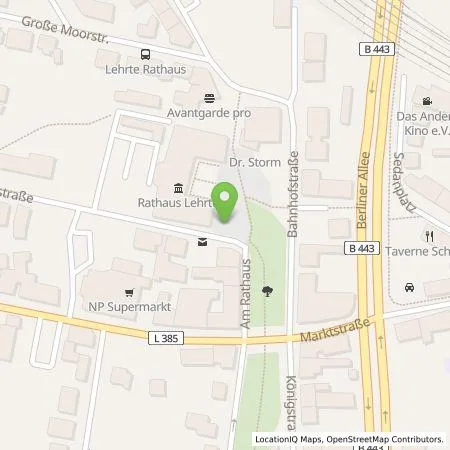 Standortübersicht der Tankstelle Parkhausgesellschaft Lehrte mbH in 31275 Lehrte