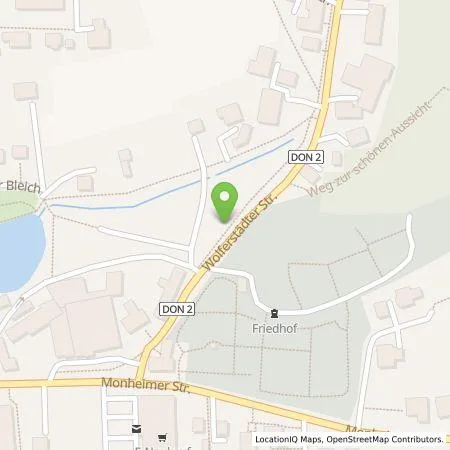 Standortübersicht der Tankstelle EW Wennenmühle Schörger GmbH & CO. KG in 86650 Wemding