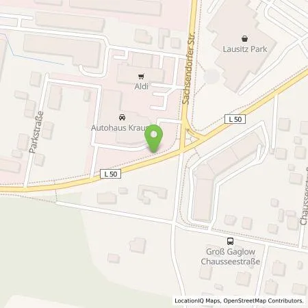 Standortübersicht der Tankstelle Autohaus Krause und Sohn GmbH in 03051 Cottbus