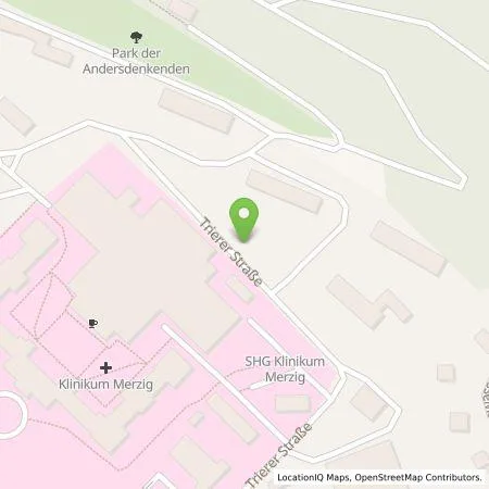 Standortübersicht der Tankstelle Stadtwerke Merzig GmbH in 66663 Merzig