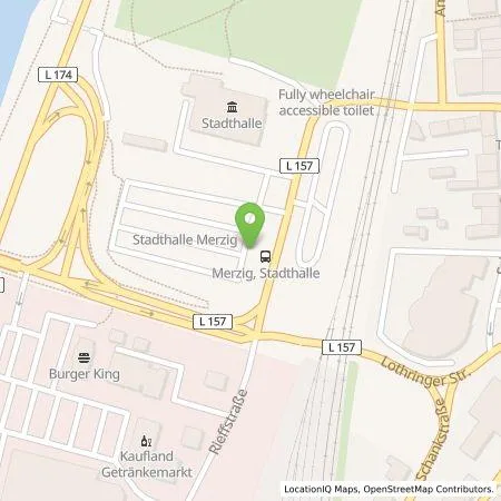 Standortübersicht der Tankstelle Stadtwerke Merzig GmbH in 66663 Merzig