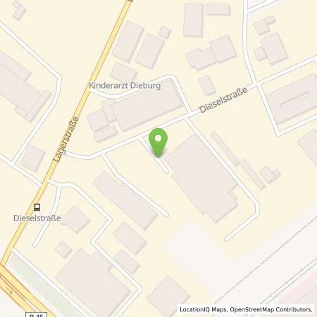 Standortübersicht der Tankstelle Willi Weber GmbH & Co KG in 64807 Dieburg