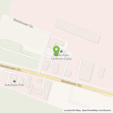Standortübersicht der Tankstelle Auto-Centrum-ClaSa GmbH in 15890 Eisenhüttenstadt