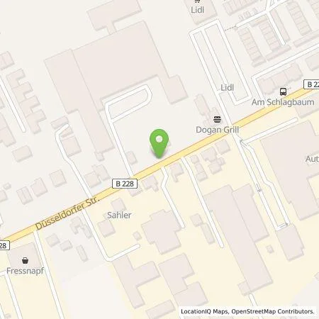 Standortübersicht der Tankstelle Karl Altmann GmbH & Co. KG in 42781 Haan