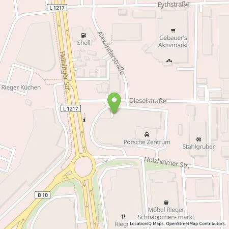 Standortübersicht der Tankstelle Hahn Automobile GmbH & Co. KG in 73037 Göppingen