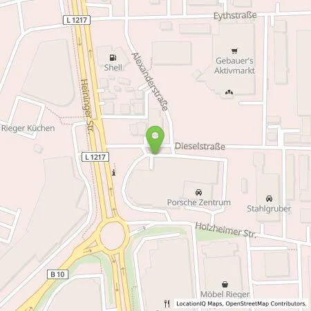 Standortübersicht der Tankstelle Hahn Automobile GmbH & Co. KG in 73037 Göppingen