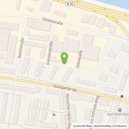 Standortübersicht der Tankstelle Hahn Automobile GmbH & Co. KG in 73734 Esslingen