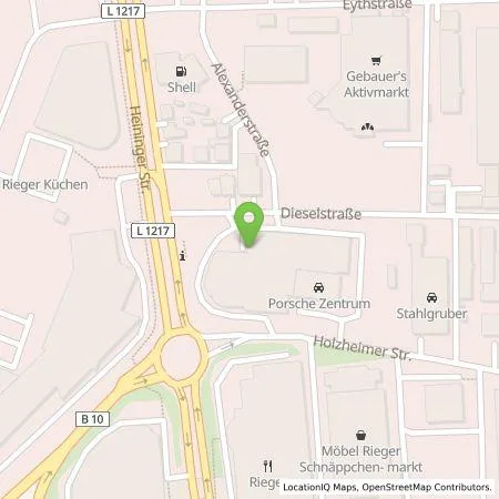 Standortübersicht der Tankstelle Hahn Automobile GmbH & Co. KG in 73037 Göppingen