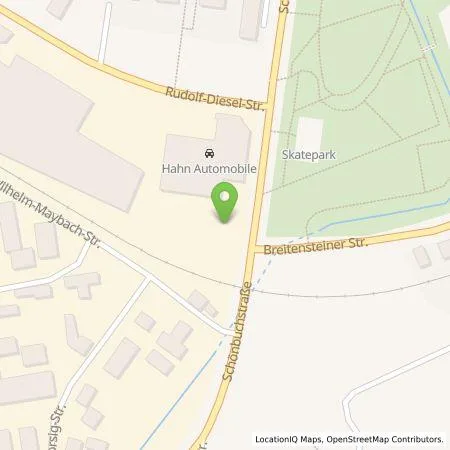 Standortübersicht der Tankstelle Hahn Automobile GmbH & Co. KG in 71032 Böblingen