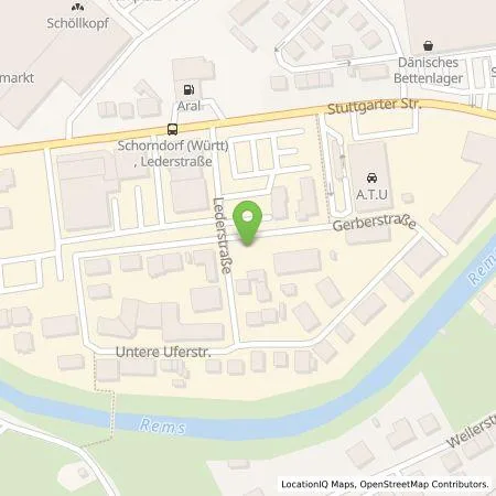 Standortübersicht der Tankstelle Hahn Automobile GmbH & Co. KG in 73614 Schorndorf