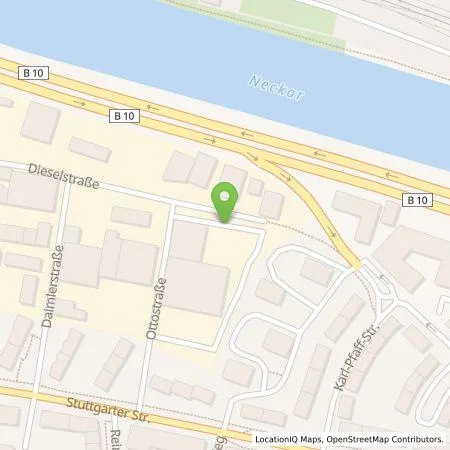 Standortübersicht der Tankstelle Hahn Automobile GmbH & Co. KG in 73734 Esslingen