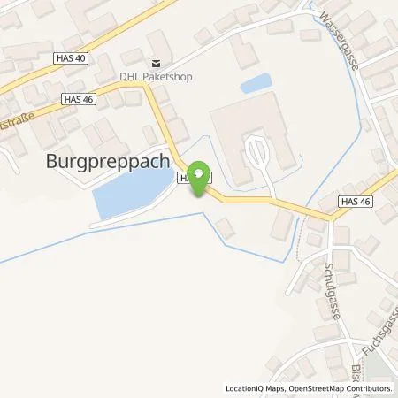 Standortübersicht der Tankstelle Markt Burgpreppach in 97496 Burgpreppach