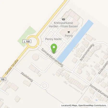 Standortübersicht der Tankstelle amperio GmbH in 28876 Oyten