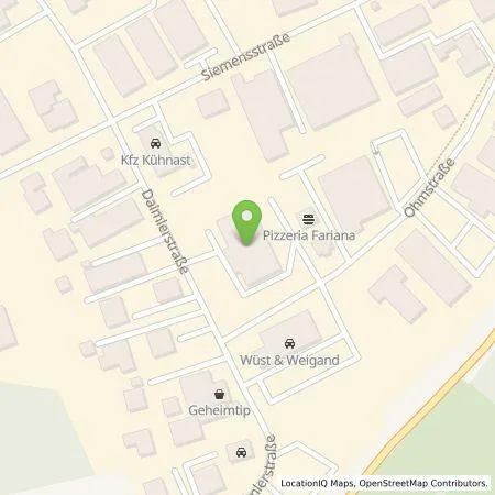 Standortübersicht der Tankstelle Pariamus GmbH in 91613 Hilpoltstein