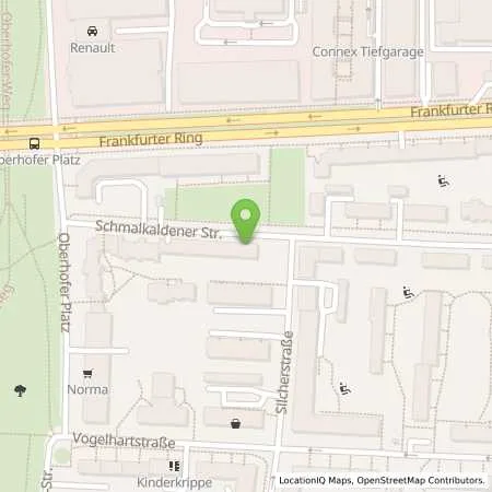 Standortübersicht der Tankstelle SWM Versorgungs GmbH in 80807 München