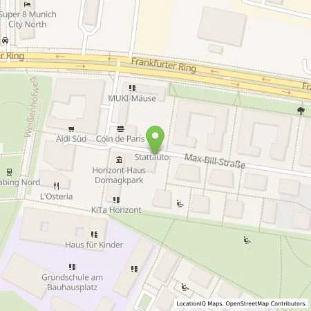 Standortübersicht der Tankstelle SWM Versorgungs GmbH in 80807 München