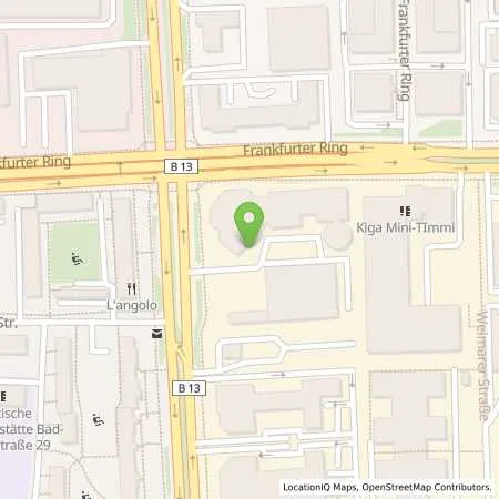 Standortübersicht der Tankstelle Mercedes- Benz AG - Niederlassung München in 80807 München