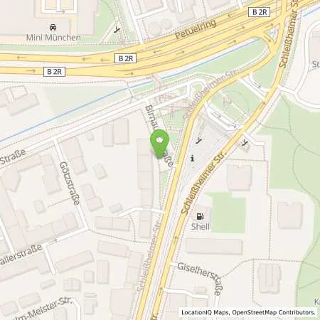 Standortübersicht der Tankstelle SWM Versorgungs GmbH in 80809 München