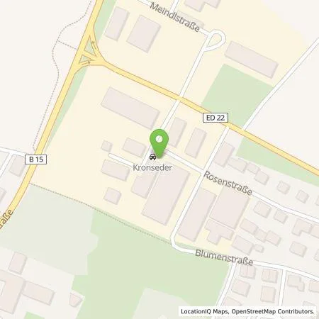 Standortübersicht der Tankstelle Anton Kronseder e.K. in 84427 Sankt Wolfgang