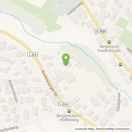 Standortübersicht der Tankstelle Anton Schmidinger oHG in 88368 Bergatreute