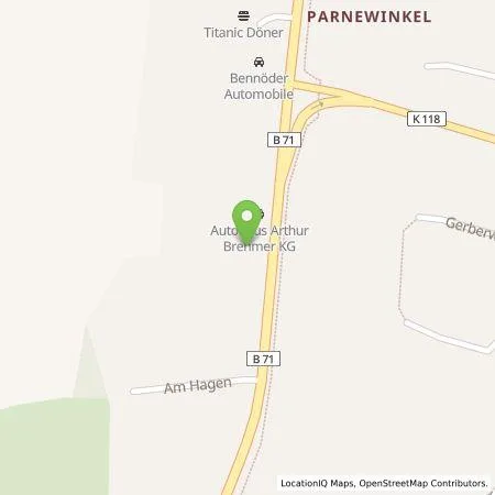 Standortübersicht der Tankstelle Arthur Brehmer KG in 27446 Selsingen