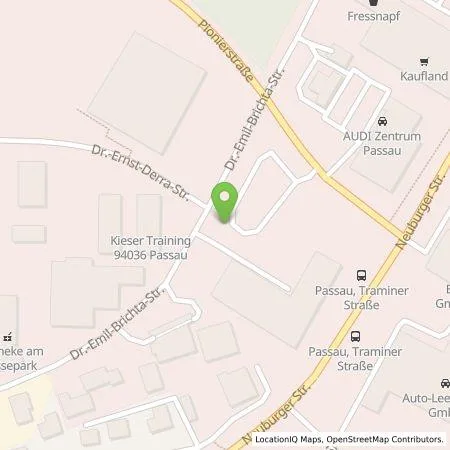 Standortübersicht der Tankstelle Audi Zentrum Passau Erich Röhr GmbH & Co. KG in 94036 Passau
