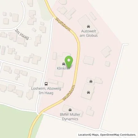 Standortübersicht der Tankstelle Auto Berni Gouverneur GmbH in 66679 Losheim am See